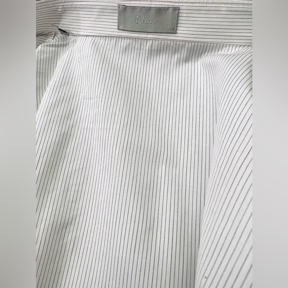 SOLD — Christian Dior Collared Button Up Shirt 20.5” Pit to Pit Size 40 Italian - Picture 6 of 6